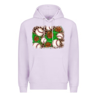 Lilac baseball glove background Premium Hoodie - JahusDesignShop