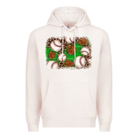 Pale Pink baseball glove background Premium Hoodie - JahusDesignShop