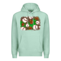 Seafoam baseball glove background Premium Hoodie - JahusDesignShop