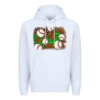 White baseball glove background Premium Hoodie - JahusDesignShop