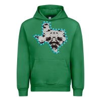 Emerald Texas Map Cowhide Turquoise Gemstone Urban Hoodie - Bettercallsaul