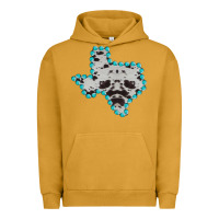 Pigment Peanut Butter Texas Map Cowhide Turquoise Gemstone Urban Hoodie - Bettercallsaul