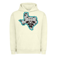 Pigment Pistachio Texas Map Cowhide Turquoise Gemstone Urban Hoodie - Bettercallsaul