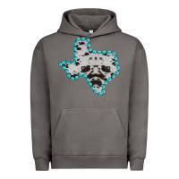 Pigment Tornado Texas Map Cowhide Turquoise Gemstone Urban Hoodie - Bettercallsaul