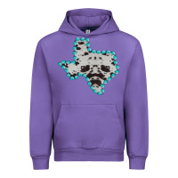 Tulip Texas Map Cowhide Turquoise Gemstone Urban Hoodie - Bettercallsaul