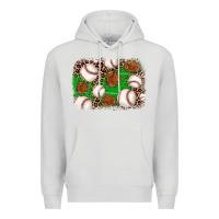 Dove Grey baseball glove background Premium Hoodie - JahusDesignShop
