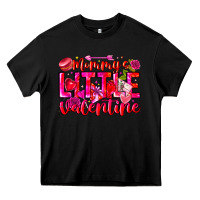 Black Mommy's Little Valentine Heavy Core Tee - CowhideDigitalArt