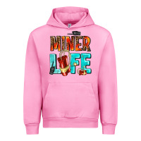 Fuchsia Pink miner life Urban Hoodie - AdoDesignShop