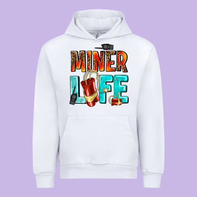 Miner Life Urban Hoodie Designed By Adodesignshop