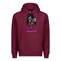 Burgundy racelife Premium Hoodie - JahusDesignShop