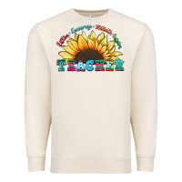 Sandshell teacher sunflower listen encourage motivate inspir Premium Sweatshirt - Zillion Design Studio