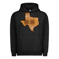 Pigment Black Texas Map Western Horsehide Pattern Urban Hoodie - Bettercallsaul