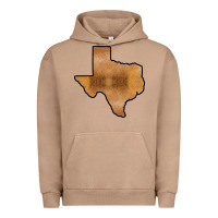 Pigment Burro Texas Map Western Horsehide Pattern Urban Hoodie - Bettercallsaul