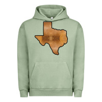Pigment Oil Green Texas Map Western Horsehide Pattern Urban Hoodie - Bettercallsaul