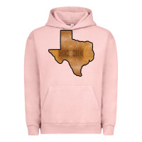 Pigment Salmon Texas Map Western Horsehide Pattern Urban Hoodie - Bettercallsaul