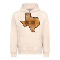 Sandshell Texas Map Western Horsehide Pattern Urban Hoodie - Bettercallsaul