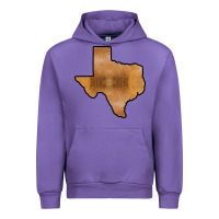 Tulip Texas Map Western Horsehide Pattern Urban Hoodie - Bettercallsaul