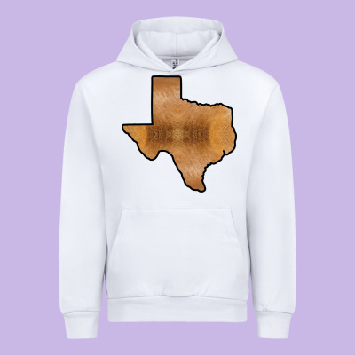 Texas Map Western Horsehide Pattern Urban Hoodie Designed By Bettercallsaul