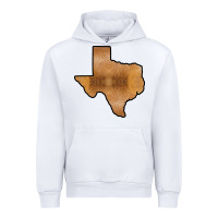 White Texas Map Western Horsehide Pattern Urban Hoodie - Bettercallsaul