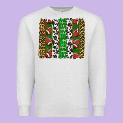Premium Sweatshirt football brush strokes
