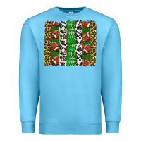 Ocean Blue football brush strokes Premium Sweatshirt - texasbilliewilder