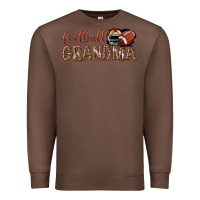 Chestnut football grandma with leopard Premium Sweatshirt - texasbilliewilder