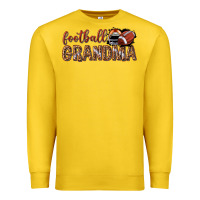 Lemon football grandma with leopard Premium Sweatshirt - texasbilliewilder