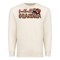 Sandshell football grandma with leopard Premium Sweatshirt - texasbilliewilder