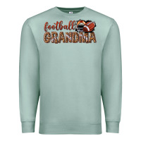 Seafoam football grandma with leopard Premium Sweatshirt - texasbilliewilder