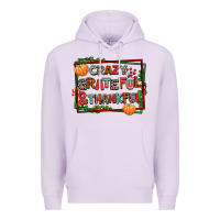 Lilac crazy grateful and thankful Premium Hoodie - AdoDesignShop