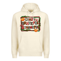 Sandshell crazy grateful and thankful Premium Hoodie - AdoDesignShop
