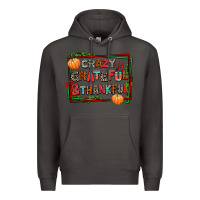 Smoke crazy grateful and thankful Premium Hoodie - AdoDesignShop