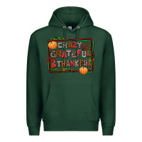 Sports Green crazy grateful and thankful Premium Hoodie - AdoDesignShop