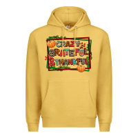 Antique Gold crazy grateful and thankful Premium Hoodie - AdoDesignShop