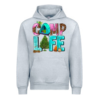 Heather Grey camp life Urban Hoodie - AdoDesignShop