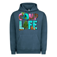 Pigment Midnight Navy camp life Urban Hoodie - AdoDesignShop