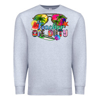 Heather Grey teacher off duty Premium Sweatshirt - Zillion Design Studio