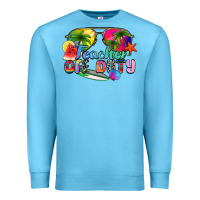 Ocean Blue teacher off duty Premium Sweatshirt - Zillion Design Studio