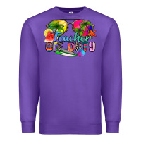 Purple teacher off duty Premium Sweatshirt - Zillion Design Studio