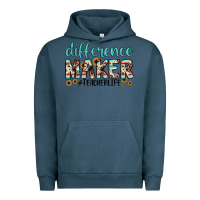 Pigment Midnight Navy difference maker Urban Hoodie - JahusDesignShop