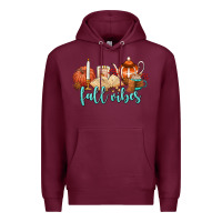 Burgundy fall vibes Premium Hoodie - AdoDesignShop