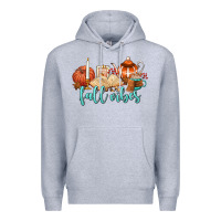 Heather Grey fall vibes Premium Hoodie - AdoDesignShop