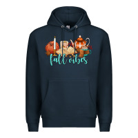Navy fall vibes Premium Hoodie - AdoDesignShop