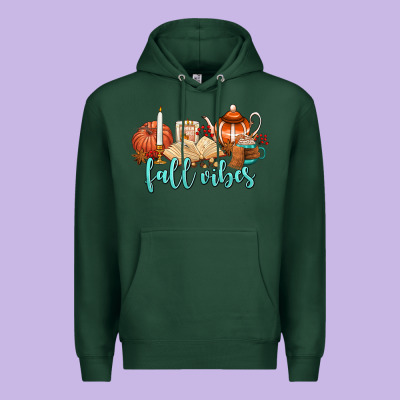 Fall Vibes Premium Hoodie Designed By Adodesignshop