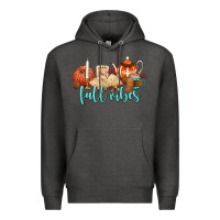 Charcoal Heather fall vibes Premium Hoodie - AdoDesignShop