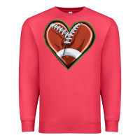 Cardinal football heart Premium Sweatshirt - texasbilliewilder