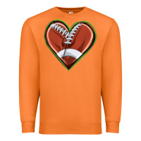 Carrot football heart Premium Sweatshirt - texasbilliewilder