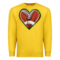 Lemon football heart Premium Sweatshirt - texasbilliewilder