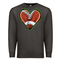 Smoke football heart Premium Sweatshirt - texasbilliewilder
