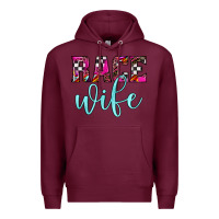 Burgundy race wife Premium Hoodie - JahusDesignShop